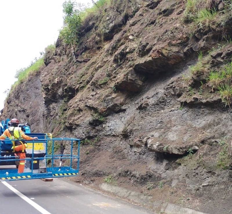 EPR realiza ações preventivas para estabilizar encostas na PR-239, PR-092 e BR-277