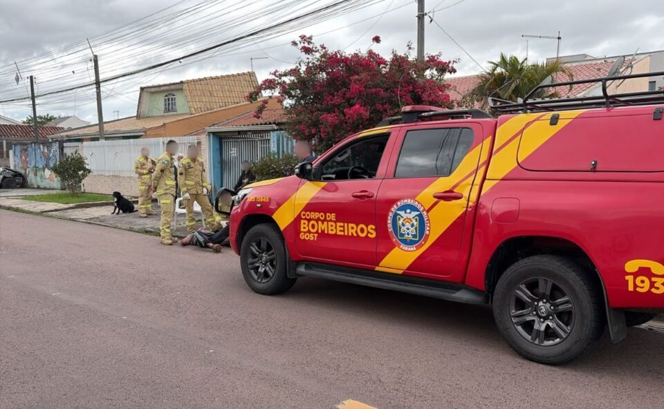 Homem cai com garrafa de espumante e sofre ferimento no peito no Cajuru, em Curitiba: “Levou muita sorte”