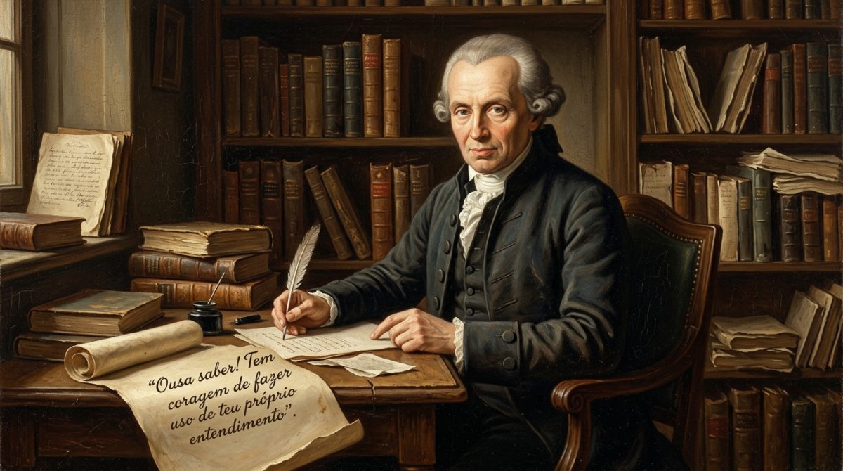Immanuel Kant resumiu o espírito do Iluminismo ao defender que o ser humano deveria abandonar a dependência intelectual e pensar por conta própria: “Ousa saber! Tem coragem de fazer uso de teu próprio entendimento”.