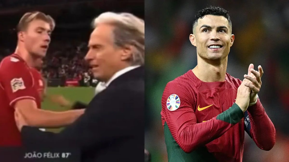 Jogador dinamarquês explica empurrão em Jorge Jesus e suposta “vingança” por Cristiano Ronaldo Jogador dinamarquês explica empurrão em Jorge Jesus e suposta “vingança” por Cristiano Ronaldo