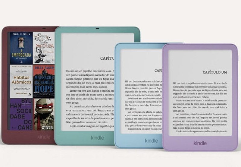 Nova linha de leitores Kindle chega ao Brasil com visual renovado e preços a partir de R$ 899
