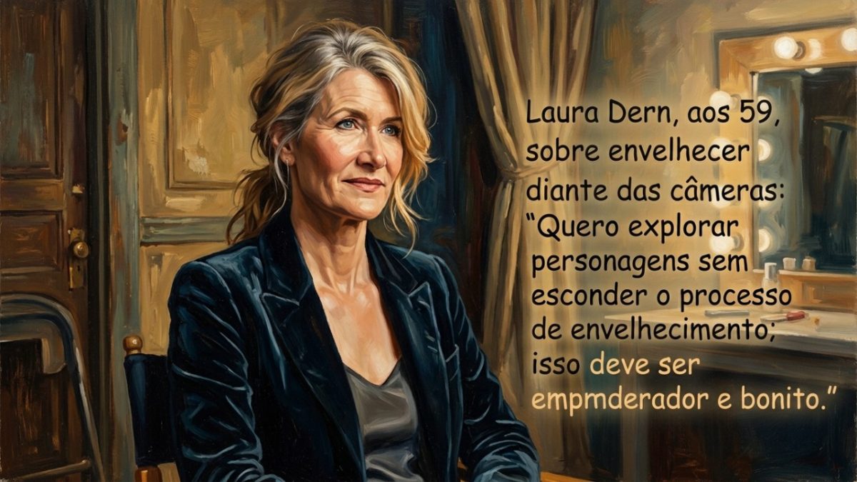 Laura Dern, aos 59 anos, sobre envelhecer diante das câmeras: “Quero explorar personagens sem esconder o processo de envelhecimento; isso deveria ser empoderador e bonito”