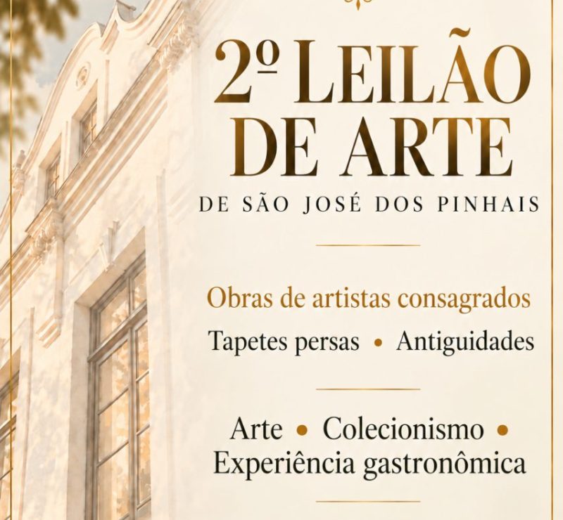 São José dos Pinhais sedia segunda edição de leilão de arte