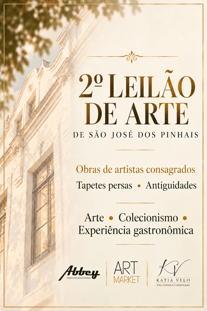 Leilão de arte na Grande Curitiba reúne arte, colecionismo e gastronomia