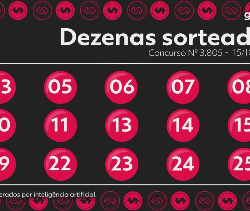 Lotofácil 3805 premia duas apostas com R$ 2 milhões cada