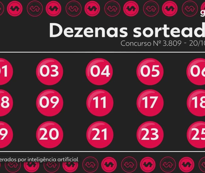 Lotofácil 3809: confira o resultado e dezenas sorteadas