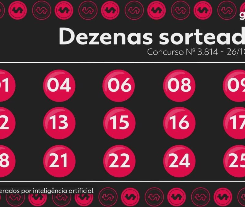 Lotofácil 3814: veja os números sorteados nesta segunda-feira