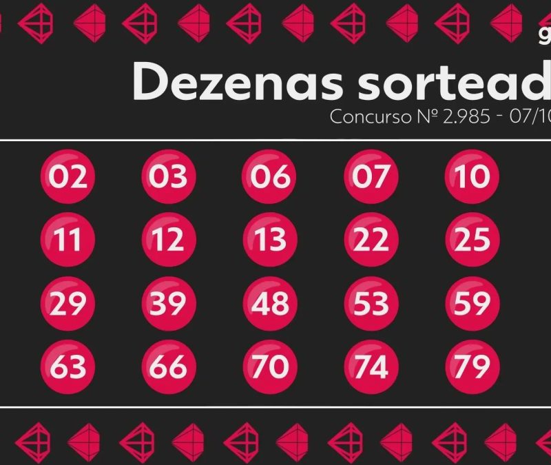 Lotomania 2985: veja os números sorteados nesta quarta-feira