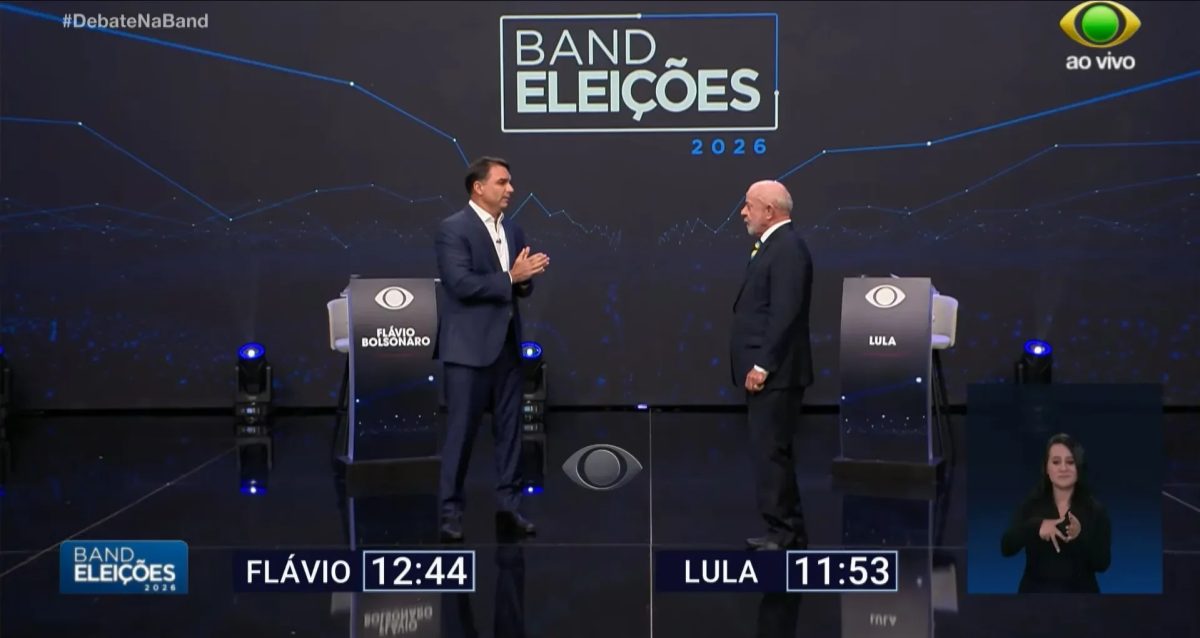 Lula e Flávio Bolsonaro fazem debate tenso no 2º turno; veja como foi o confronto na Band