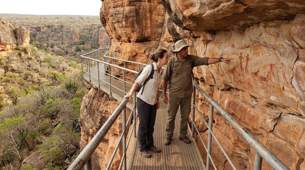 Mais de mil sítios arqueológicos preservam pinturas e gravuras deixadas por povos antigos nos paredões do interior do Piauí: o parque nacional da Caatinga onde 204 sítios arqueológicos estão abertos à visitação.