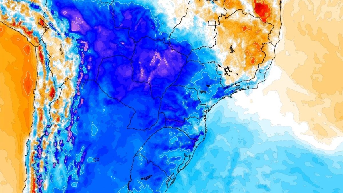 Massa de ar frio tardia trará geada e temperatura perto de 0ºC