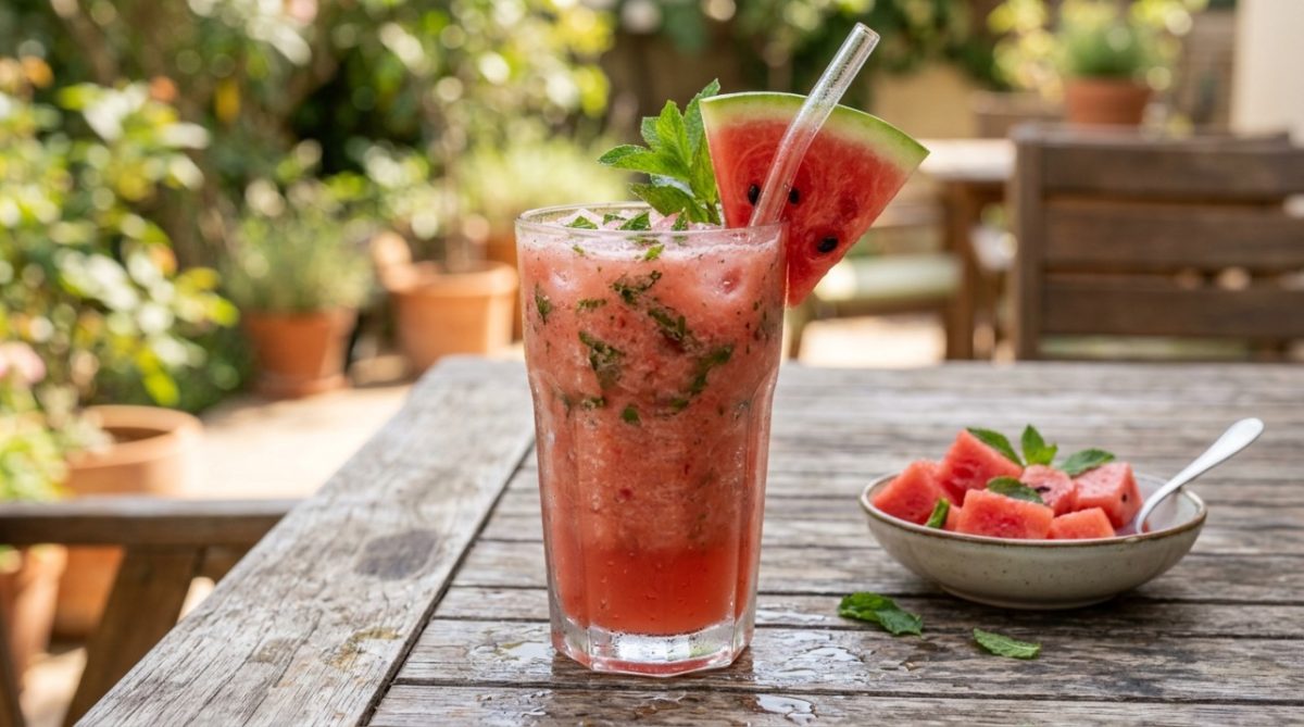 Melancia e hortelã no liquidificador: para que serve e por que beber