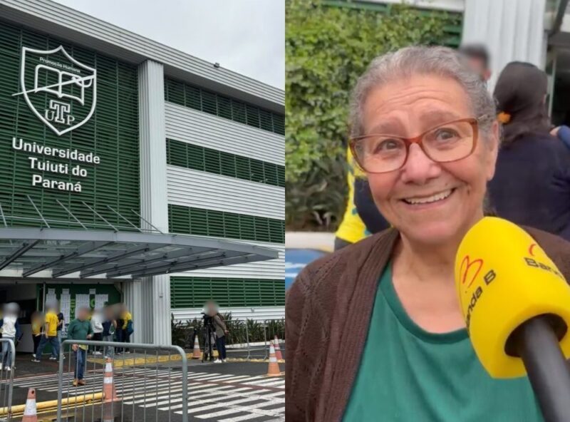 Eleitores enfrentam chuva e votam para presidente em Curitiba neste domingo