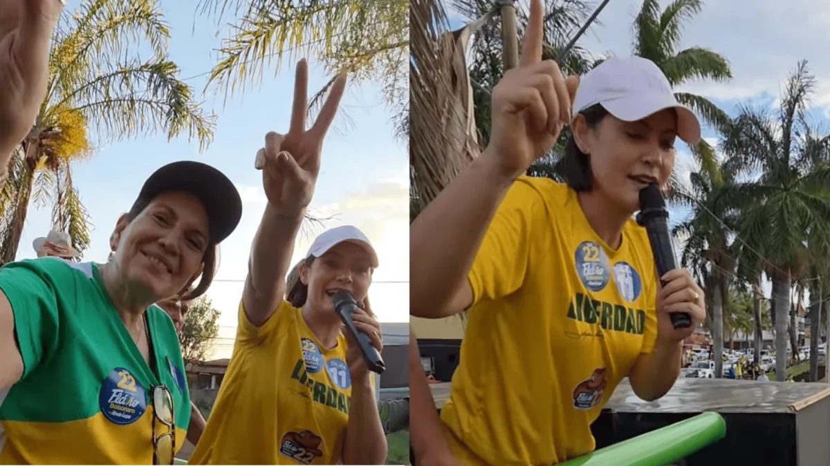 Michelle defende vitória de Flávio para “libertar o capitão”