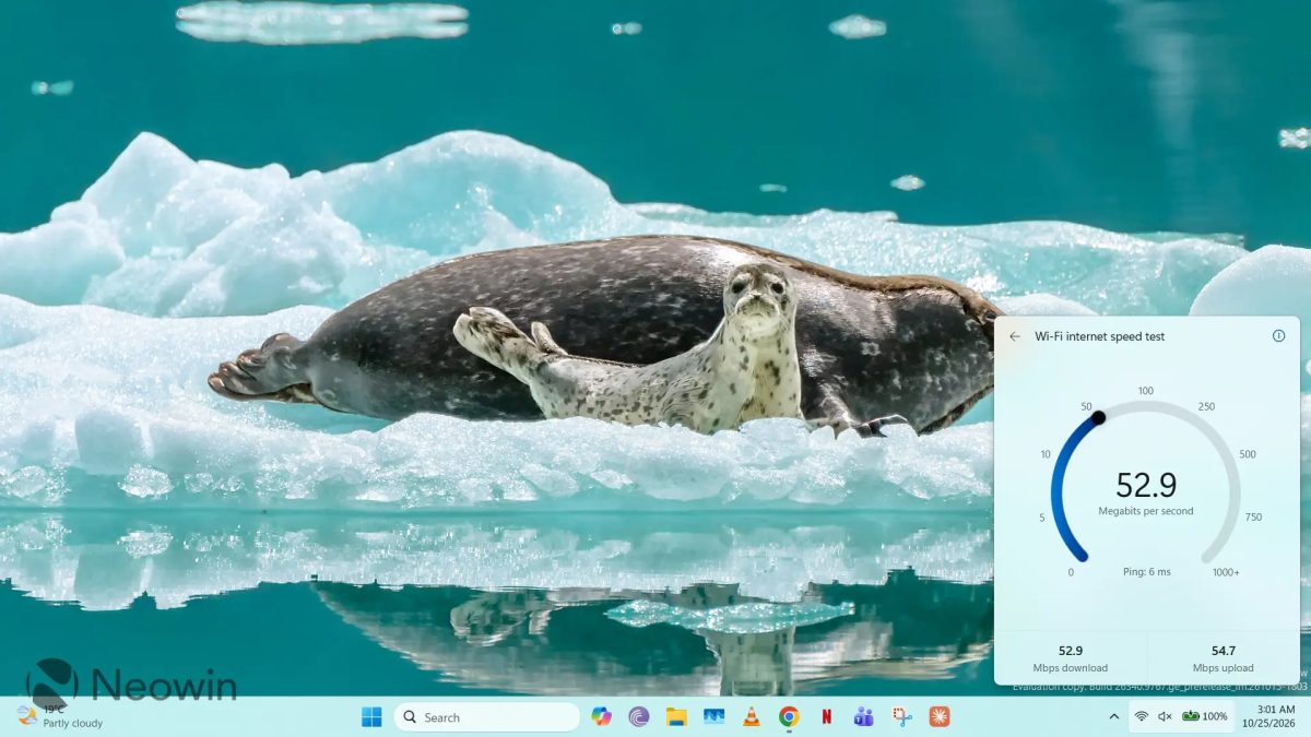 Microsoft prepara medidor de internet “real” no Windows 11