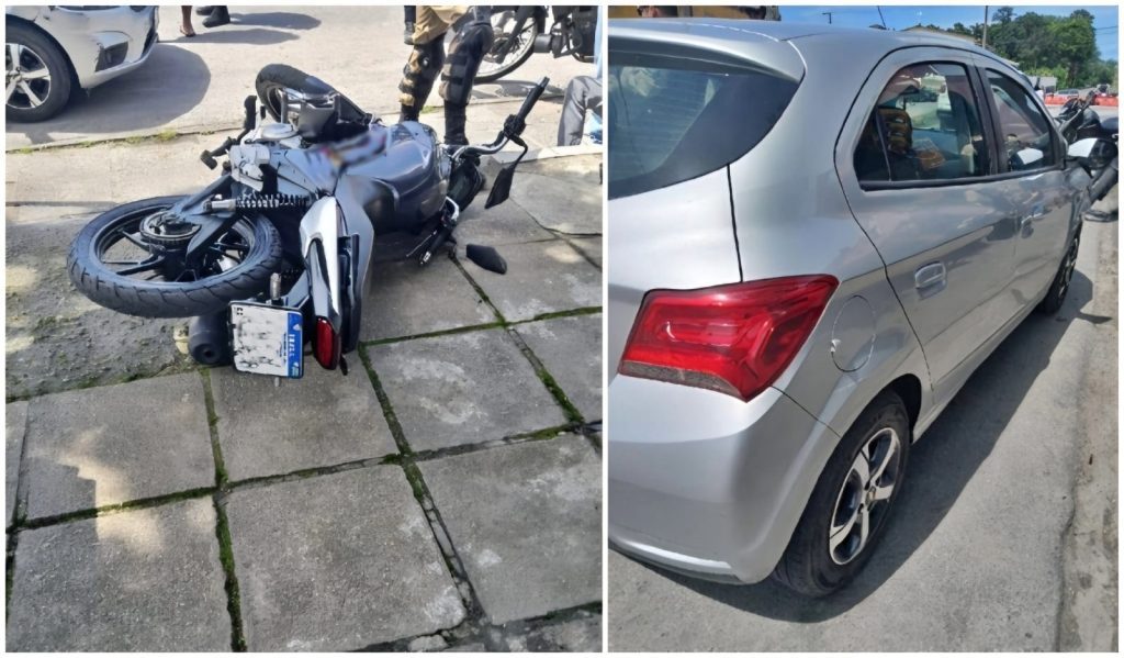 Motociclista persegue ex-companheira, se envolve em acidente e acaba preso