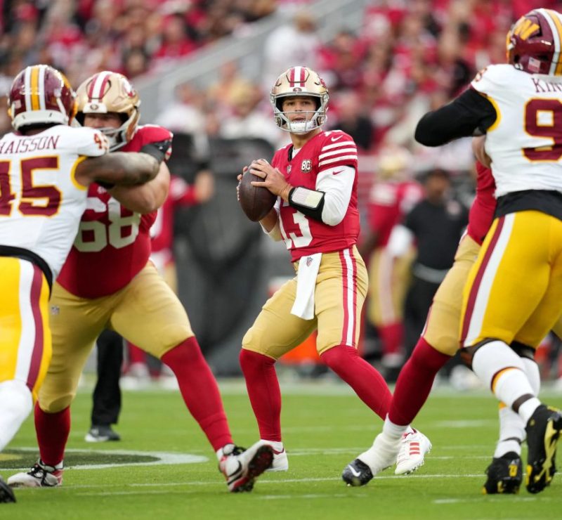 49ers batem Commanders e Brock Purdy quebra recorde histórico