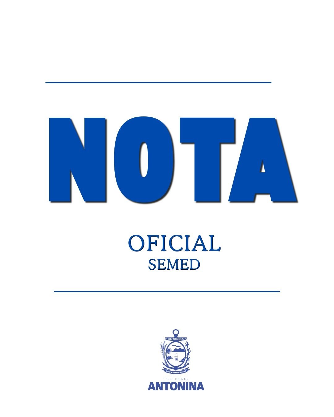 NOTA OFICIAL EM RELAÇÃO A OFERTA DE VAGAS EM CRECHES PARA CRIANÇAS DE 0 A 3 ANOS