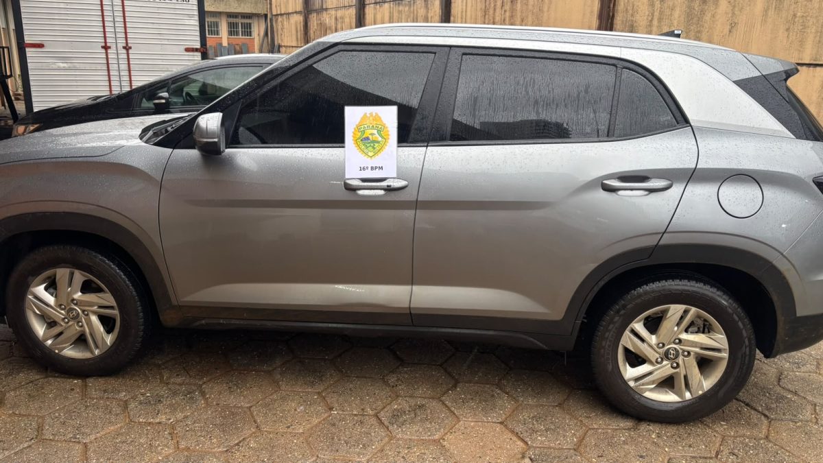 Olho Vivo auxilia PMPR na recuperação de carro furtado e prisão de motorista em Guarapuava