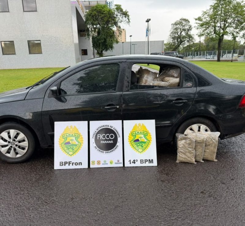Polícia Militar apreende quase 480 kg de maconha em Foz do Iguaçu
