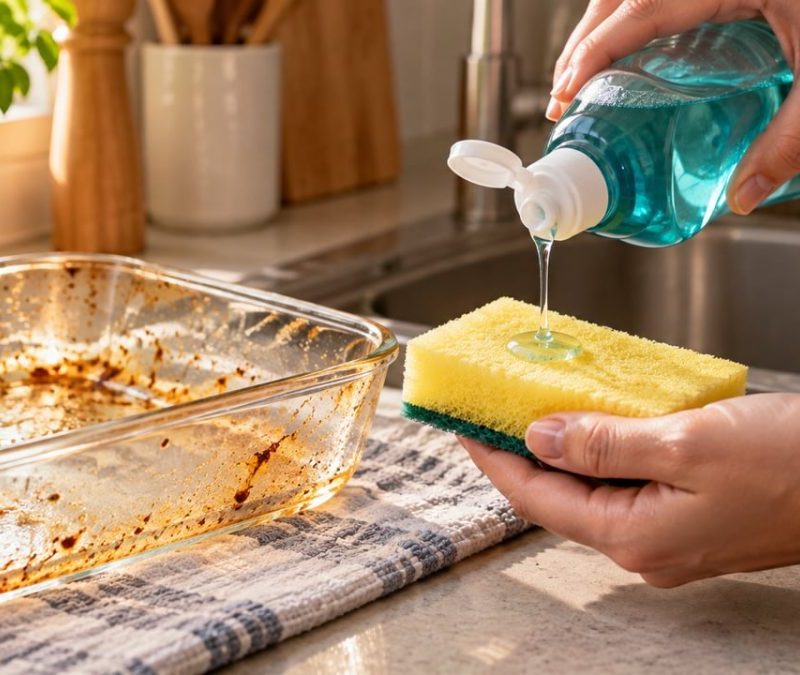 Como eliminar gordura da cozinha sem esforço com água morna