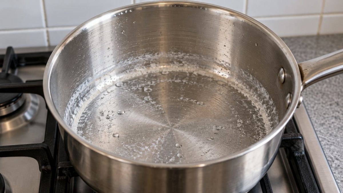 Panelas de inox começam a apresentar manchas esbranquiçadas mesmo depois de lavadas e secas; minerais da água e resíduo de detergente podem explicar o fenômeno