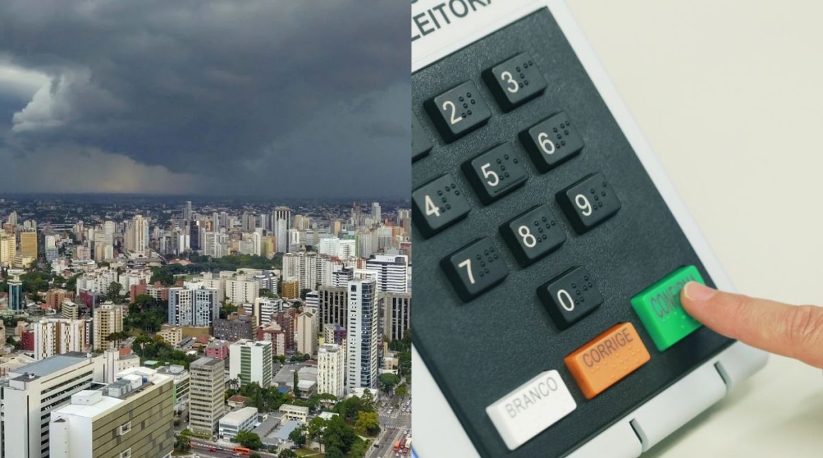 Paraná tem alerta para chuva forte e ventos de até 100 km/h nas eleições