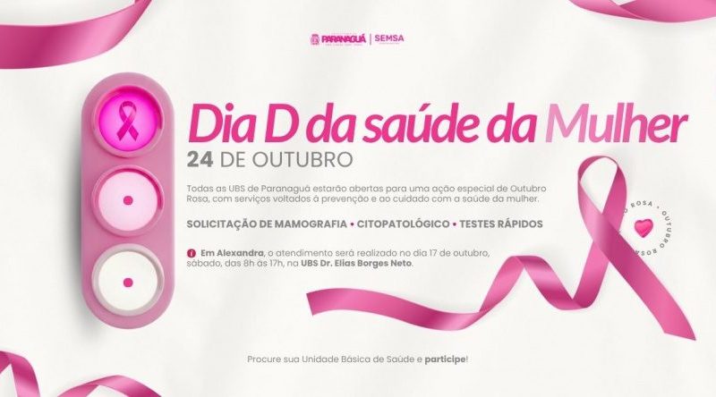 Paranaguá prepara dia d dedicado aos cuidados femininos