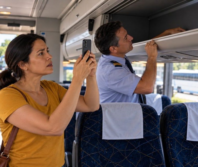 Bagagem de mão some em parada de ônibus e é achada após engano