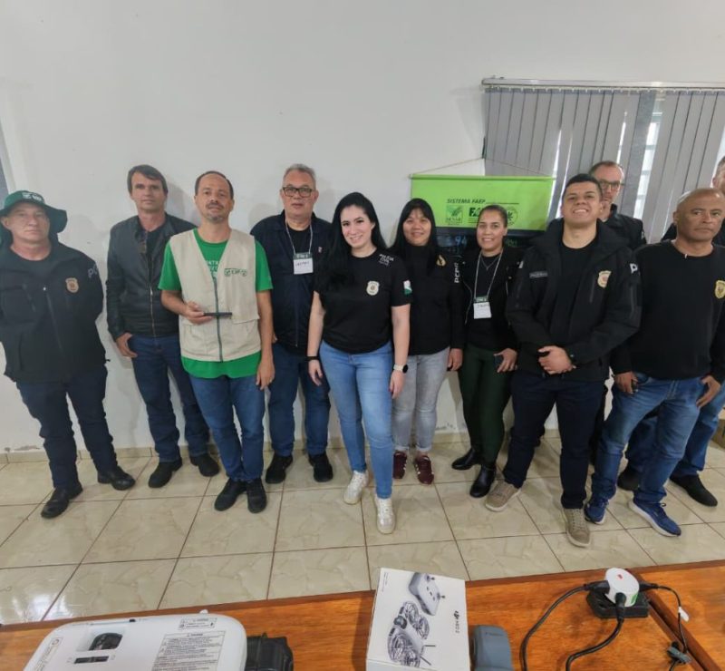 Policiais civis do Paraná passam por treinamento de drones no interior