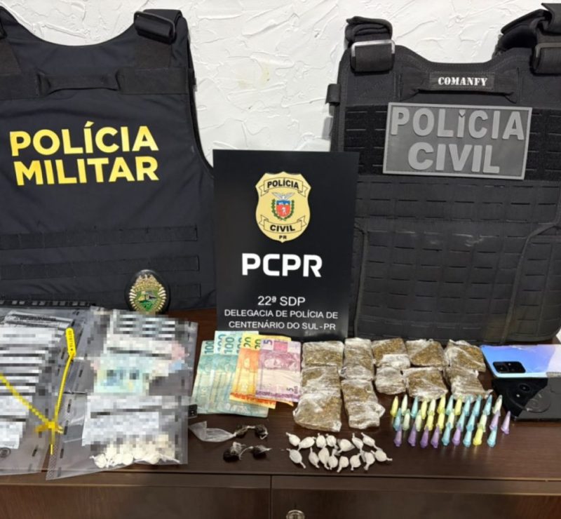 Operação policial prende quatro suspeitos de tráfico no Norte do Paraná