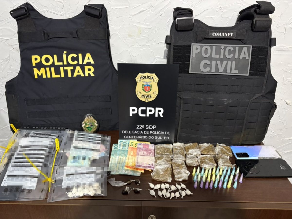 PCPR e PMPR prendem quatro pessoas em operação contra o tráfico de drogas no Norte do Estado