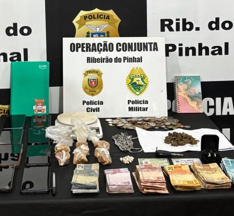Trio é preso em operação conjunta contra o tráfico no Paraná