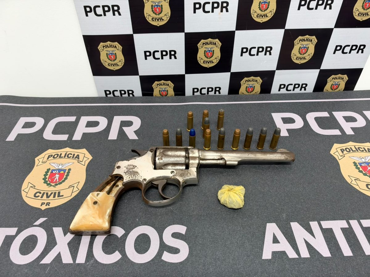 PCPR prende homem e apreende arma de fogo e munições em Maringá