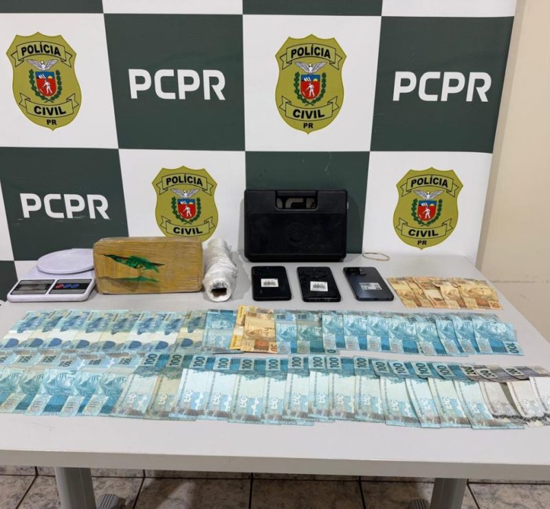 Homem é preso por tráfico de drogas com um quilo de crack no Paraná