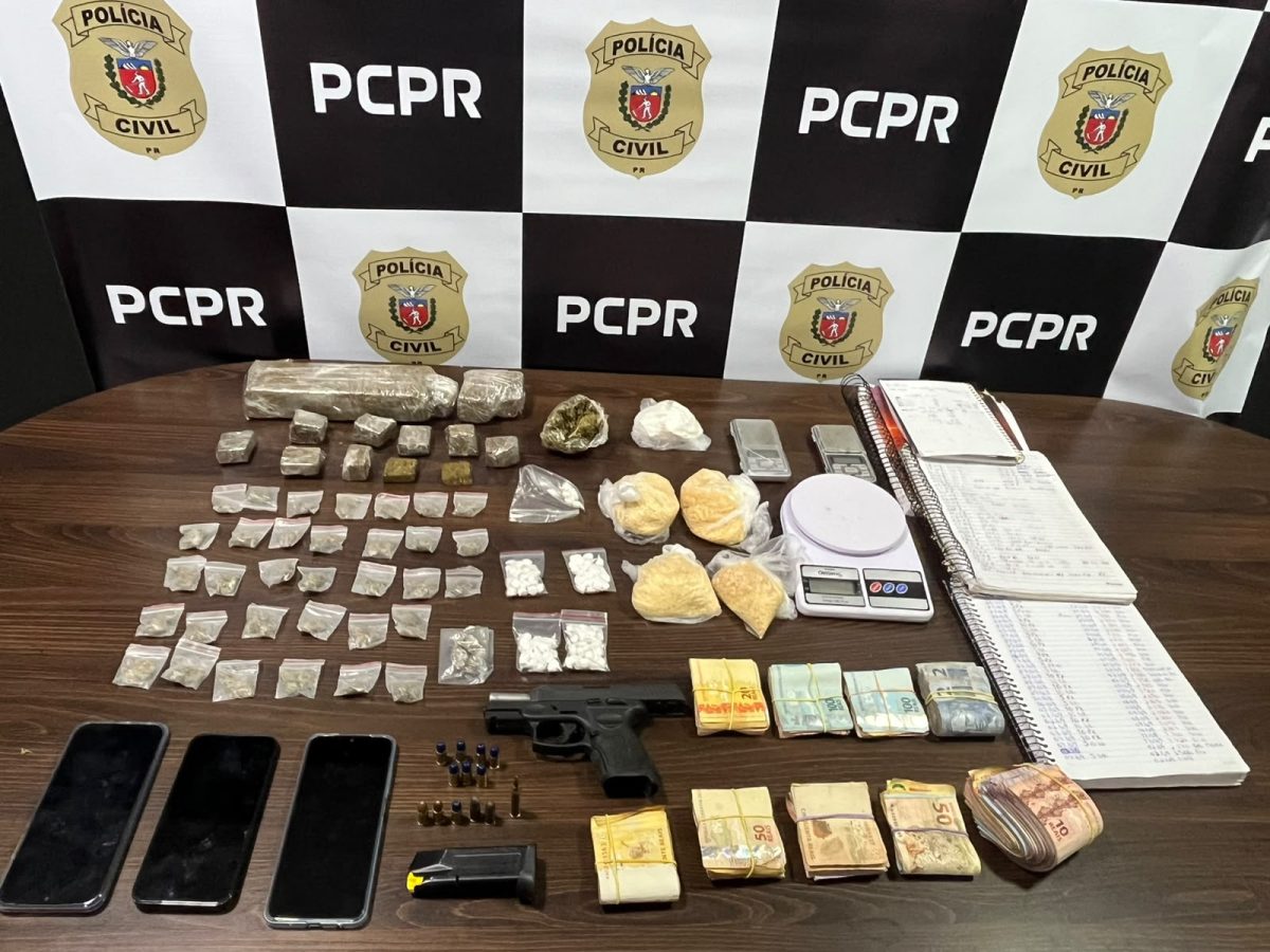 PCPR prende homem por tráfico e apreende dois adolescentes em Fazenda Rio Grande