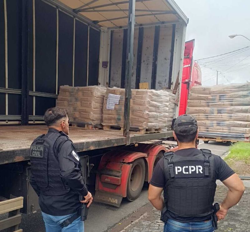 Polícia Civil recupera carga química de R$ 314 mil em Castro