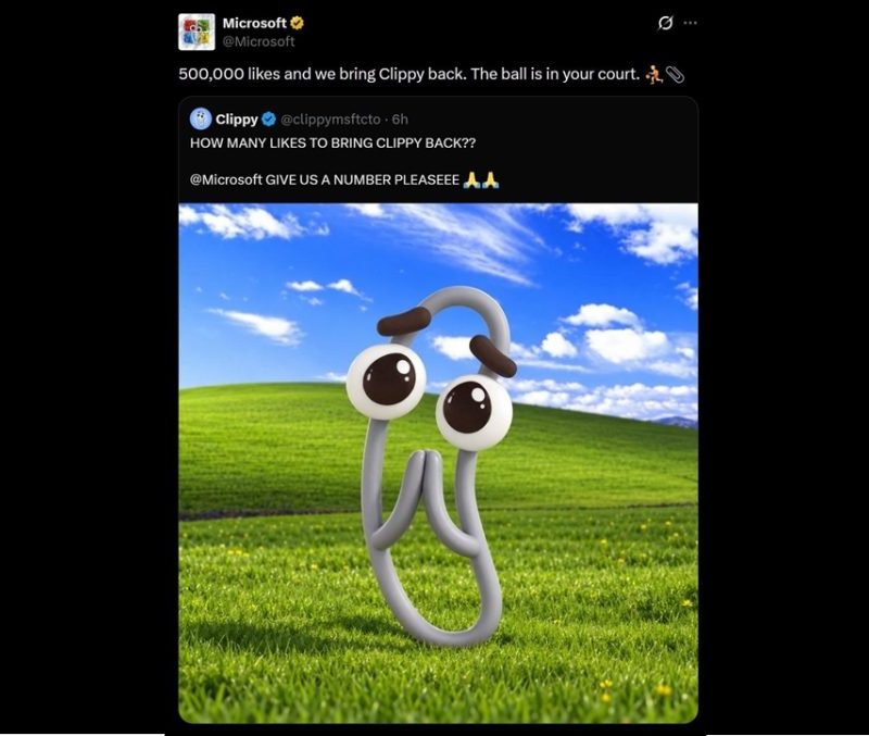 Microsoft sofre invasão no X e golpistas usam Clippy para enganar seguidores
