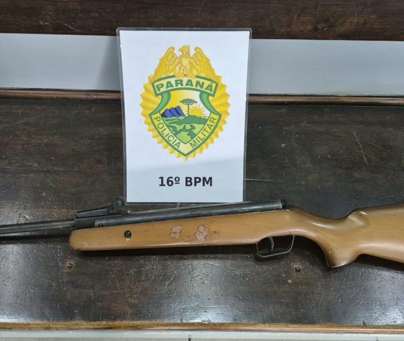Polícia Militar apreende arma modificada e prende homem em Guarapuava