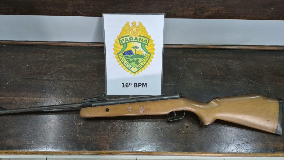 PMPR apreende arma de fogo durante cumprimento de mandado em Guarapuava