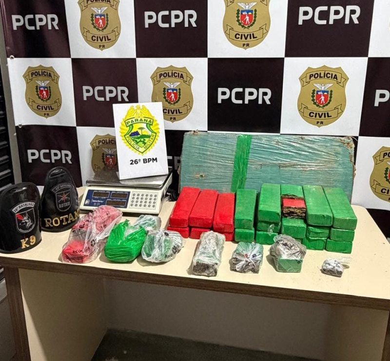 Prisão em massa e apreensão de drogas em Telêmaco Borba