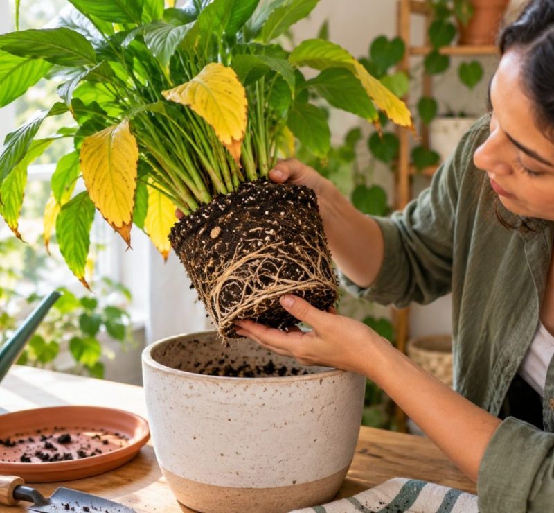 Por que as plantas ficam com folhas amarelas mesmo recebendo água