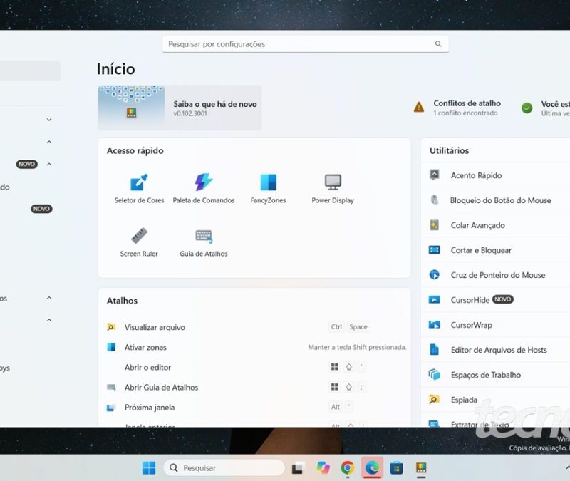 Powertoys 0.102 traz novos recursos para facilitar o uso do mouse no Windows