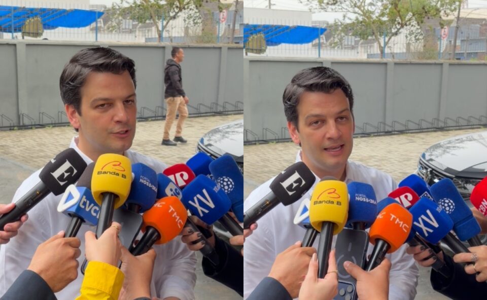 Prefeito Eduardo Pimentel alerta sobre temporal em Curitiba e comenta interdição da Praça Osório: “Recorde de chuva”