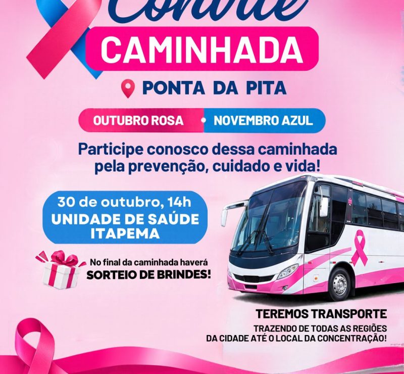 Prefeitura de Antonina realiza caminhada preventiva de saúde