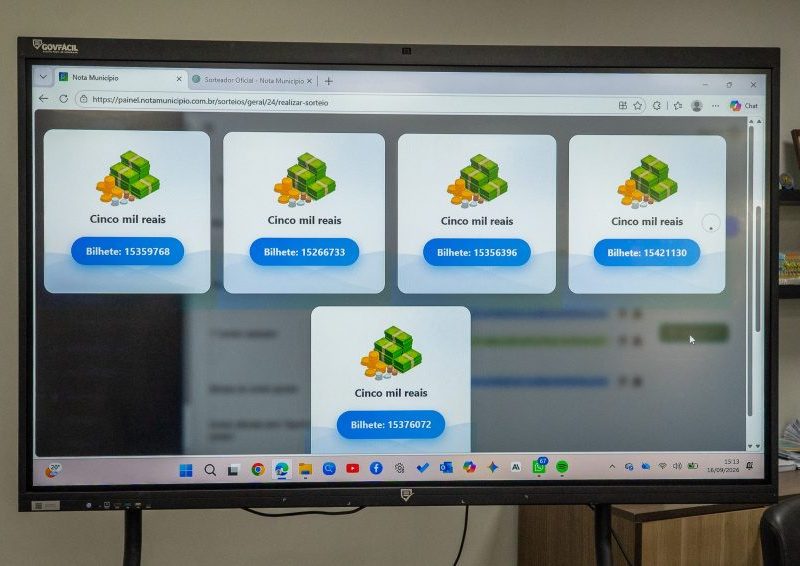 Prefeitura de Paranaguá homologa sorteio do Nota Parnanguara 2.0