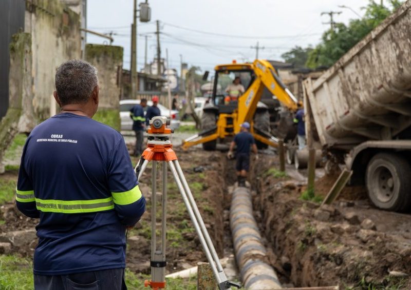 Paranaguá inicia obra de drenagem na Avenida Gabriel de Lara após 50 anos