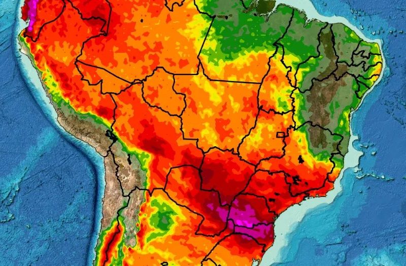 Previsão do tempo aponta chuvas e contraste climático no Brasil