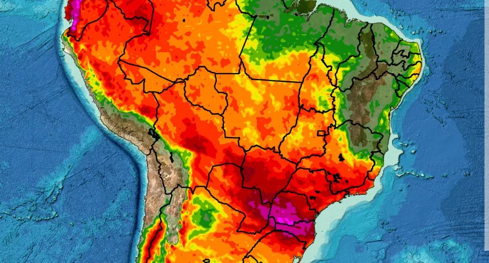 Previsão do tempo: tendência de chuva para dez dias no Brasil