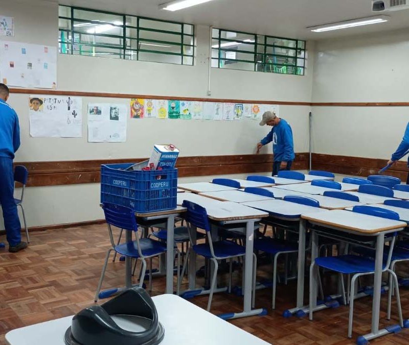 Programa de ressocialização de detentos recupera escolas no Paraná